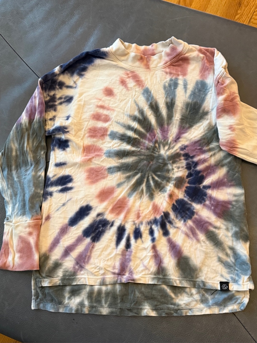 Cozy Kids Tie-Dye Long Sleeve Top - Nordstrom Multicolor size M